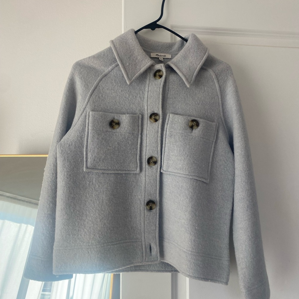 Madewell Light Gray Utility Jacket - image 1